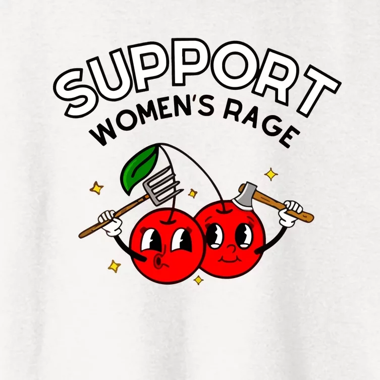 Doublecrossco Support Women Rage Women's Crop Top Tee