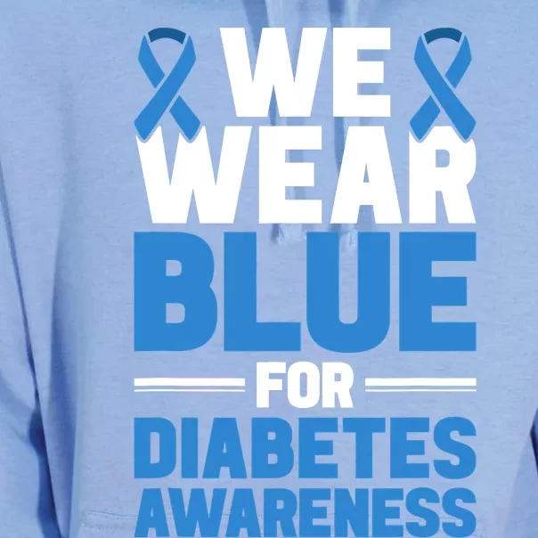 Diabetes Support We Wear Blue For Diabetes Awareness Unisex Surf Hoodie