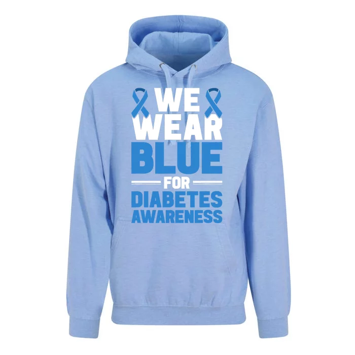 Diabetes Support We Wear Blue For Diabetes Awareness Unisex Surf Hoodie