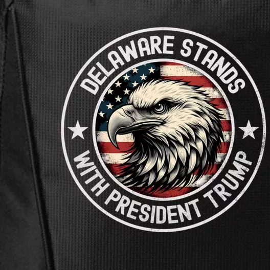 Delaware Stands With Trump Gift City Backpack