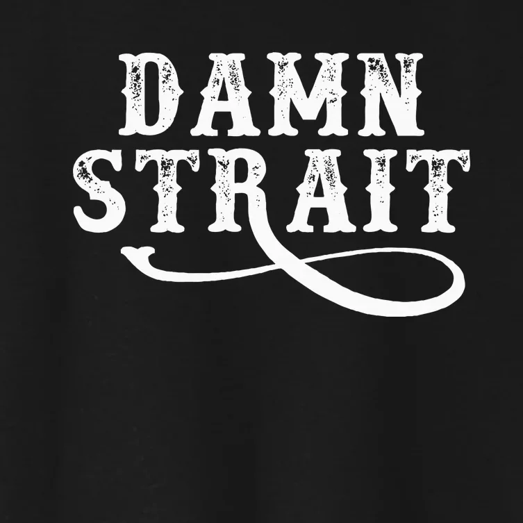 Damn S.T.R.A.I.T Western Country Music Women's Crop Top Tee