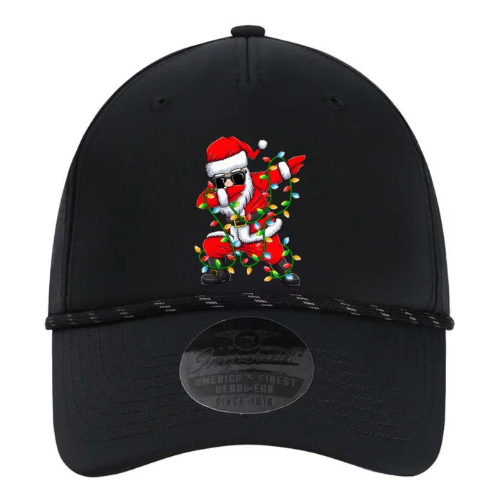 Dabbing Santa Xmas Lights Gifts Kids Girls Christmas Performance The Dyno Cap