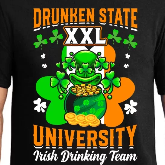 Drunken State Xxl University Irish Ing Team Gift Pajama Set