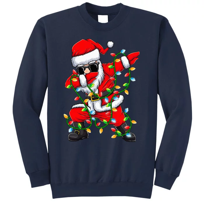 Dabbing Santa Xmas Lights Christmas Gifts Sweatshirt