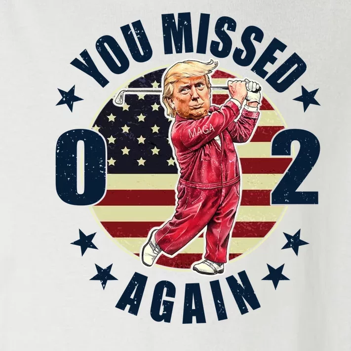 Donald Trump 02 Golf You Missed Again 2024 Election Toddler Long Sleeve Shirt