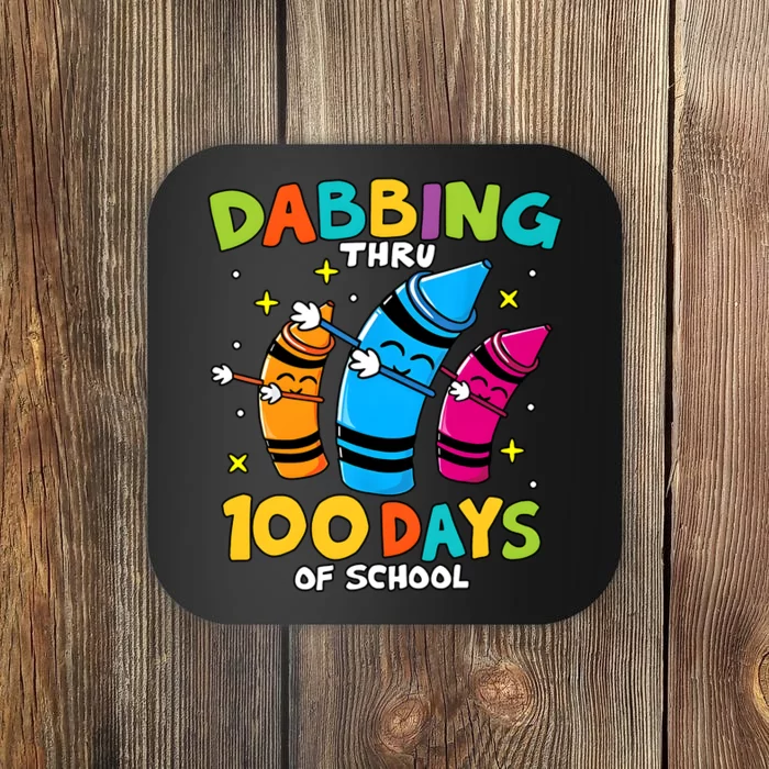 Dabbing Thru 100 Days Of School Coaster