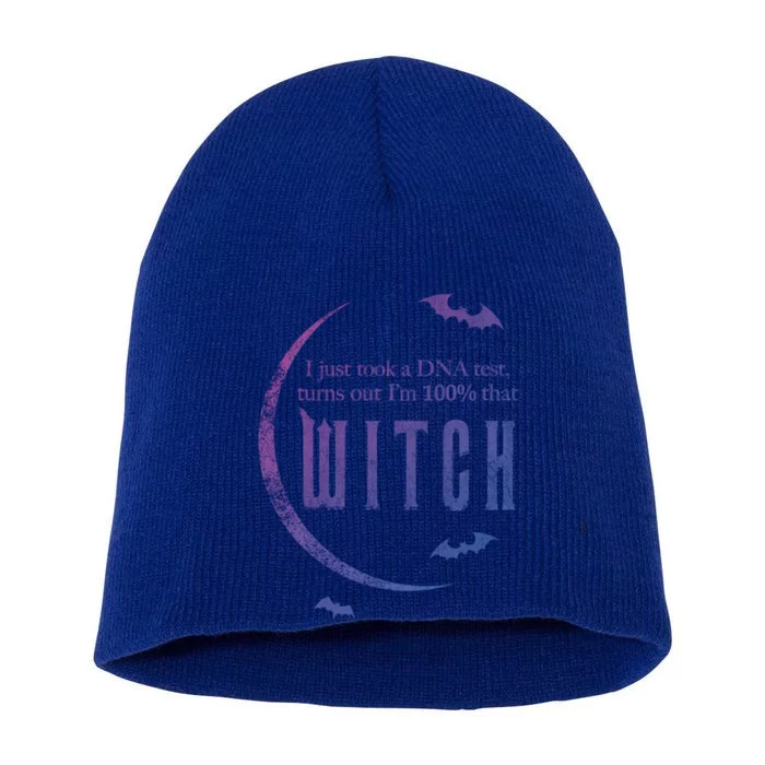 Dna Test 100% That Witch Gift Short Acrylic Beanie