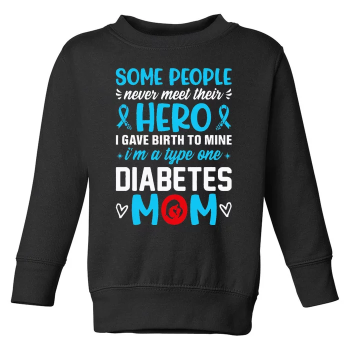 Diabetes Type 1 Survivor Mom  T1 Diabetes Awareness Toddler Sweatshirt