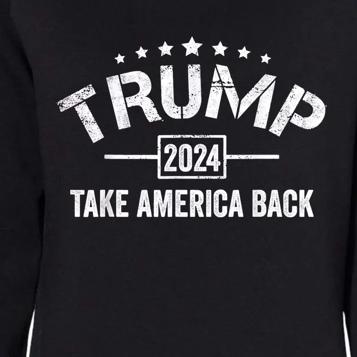 Donald Trump 2024 Take America Back 4th Of July Election Womens California Wash Sweatshirt