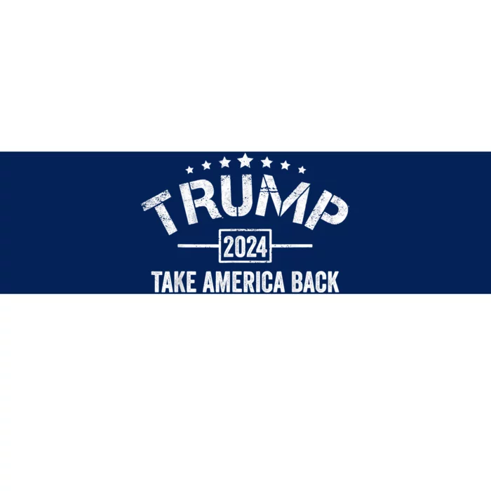 Donald Trump 2024 Take America Back 4th Of July Election Bumper Sticker