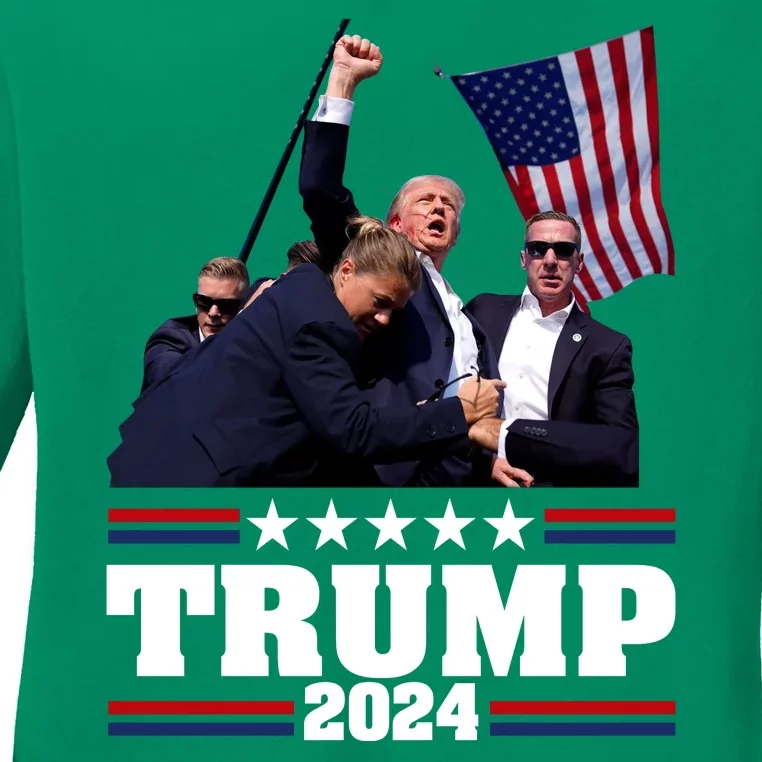 Donald Trump 2024 Ladies Long Sleeve Shirt