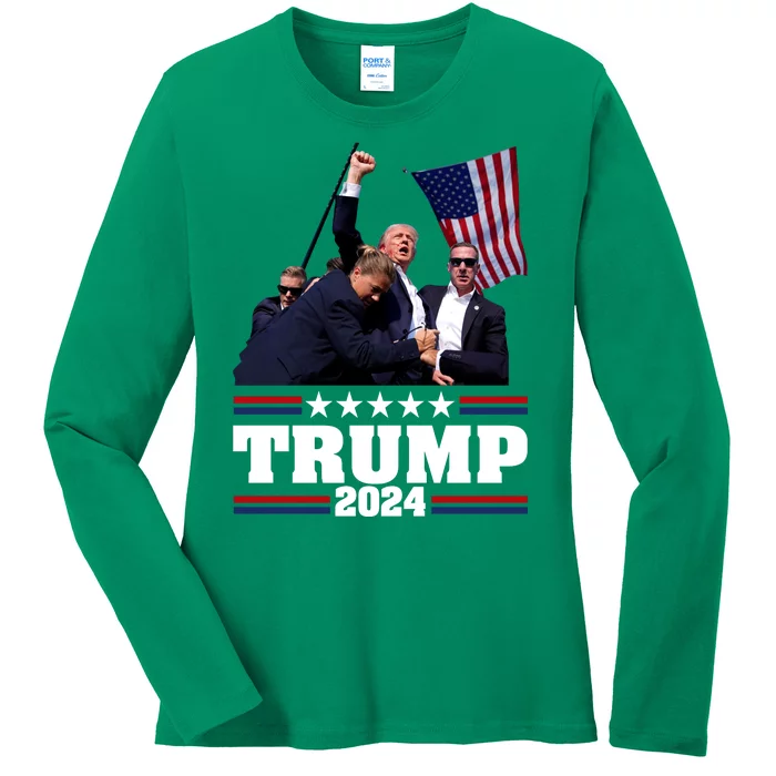 Donald Trump 2024 Ladies Long Sleeve Shirt