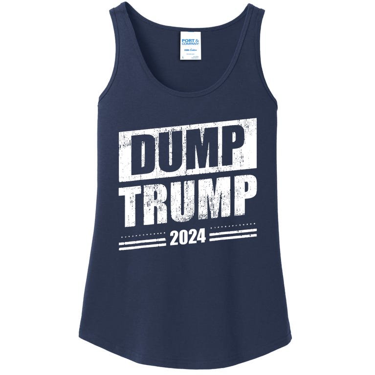 Dump Trump 2024 Funny Anti Trump Ladies Essential Tank