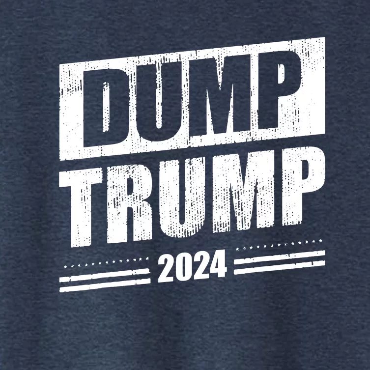 Dump Trump 2024 Funny Anti Trump Women's Crop Top Tee