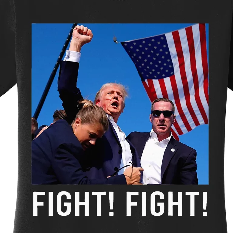 Donald Trump 2024 Survived Shot At Election Rally Women's T-Shirt