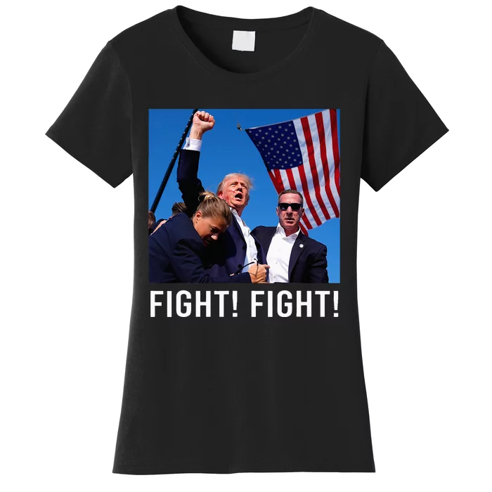 Donald Trump 2024 Survived Shot At Election Rally Women's T-Shirt