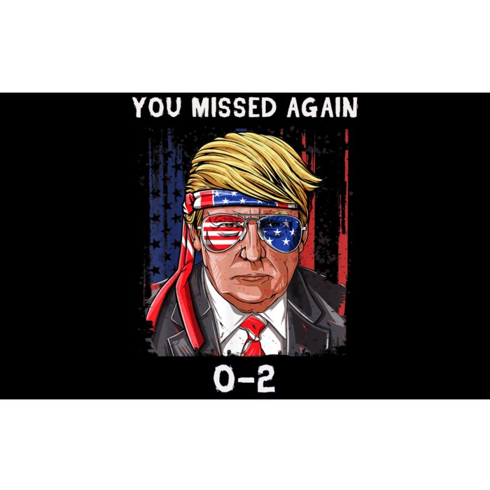 Donald Trump 2024 Missed Me Funny Conservative Bumper Sticker