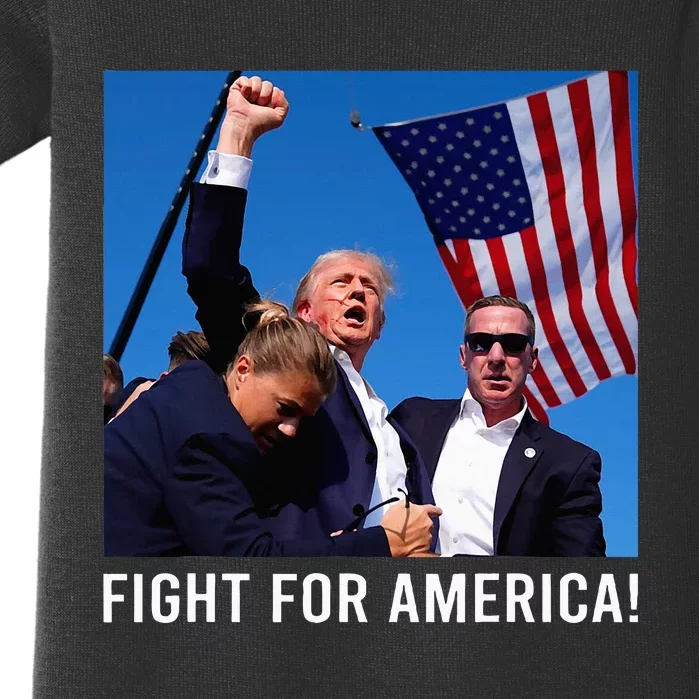 Donald Trump 2024 Survived Shot Rally Fight For America Baby Bodysuit