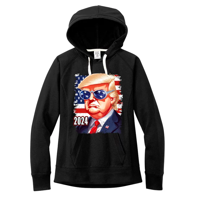 Donald Trump 2024 Elections Gift Women's Fleece Hoodie