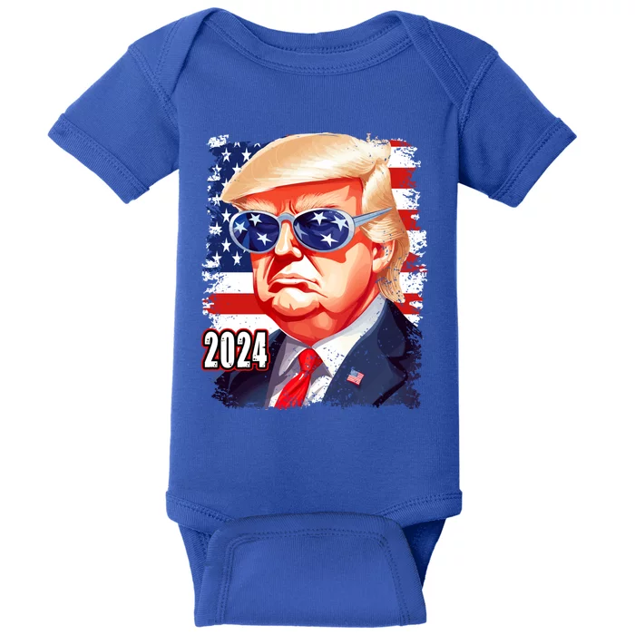 Donald Trump 2024 Elections Gift Baby Bodysuit