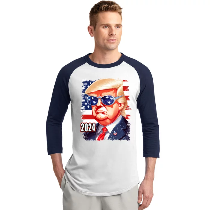 Donald Trump 2024 Elections Gift Baseball Sleeve Shirt