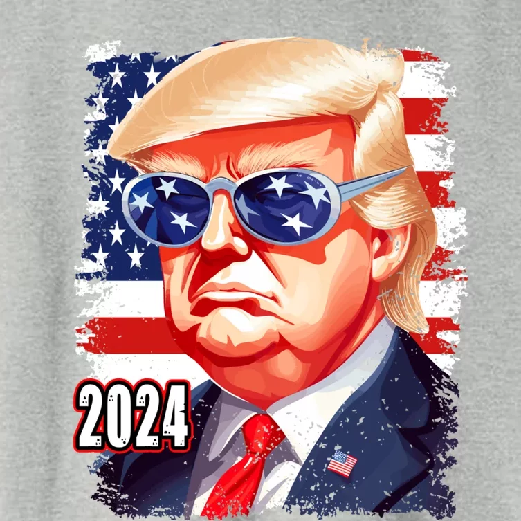 Donald Trump 2024 Elections Gift Women's Crop Top Tee