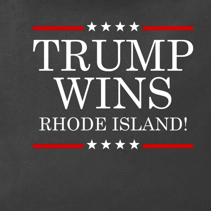 Donald Trump 2024 Trump Wins Rhode Island State Election Zip Tote Bag