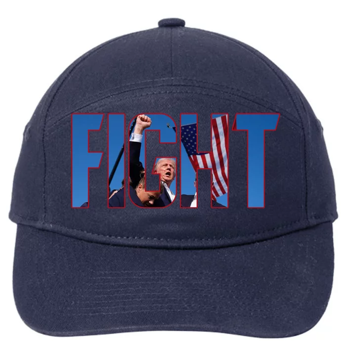 Donald Trump 2024 Fight Maga Make America Great Again 7-Panel Snapback Hat