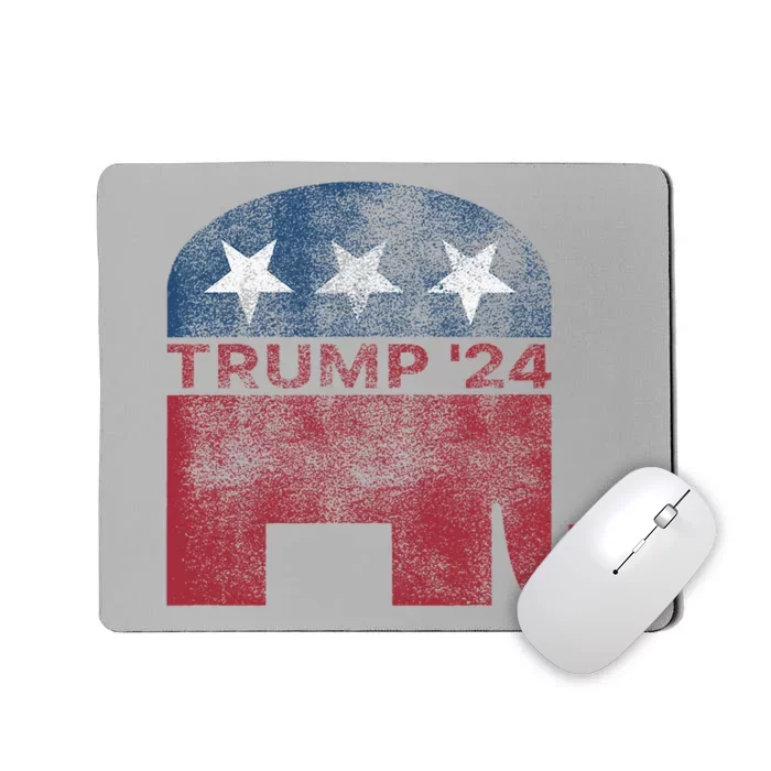 Donald Trump 2024 For President Pro Trump Vintage Republican Mousepad