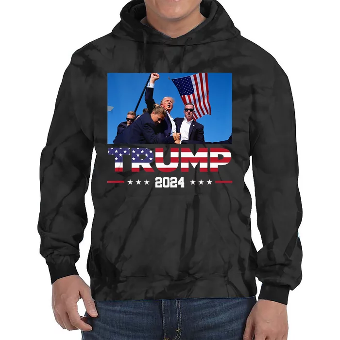 Donald Trump 2024 Survived Shooting At Election Rally Tie Dye Hoodie