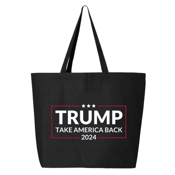 Donald Trump 2024 Take America Back USA United States 25L Jumbo Tote