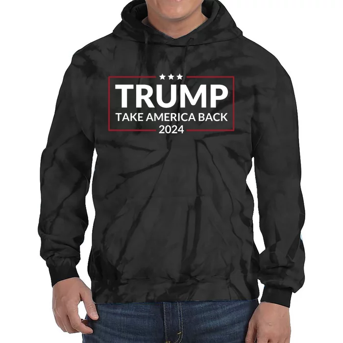 Donald Trump 2024 Take America Back USA United States Tie Dye Hoodie