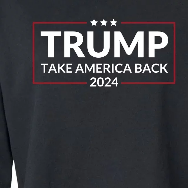 Donald Trump 2024 Take America Back USA United States Cropped Pullover Crew