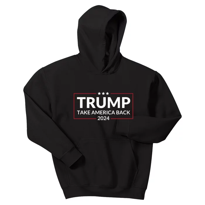 Donald Trump 2024 Take America Back USA United States Kids Hoodie