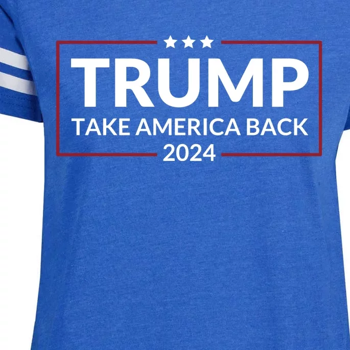 Donald Trump 2024 Take America Back USA United States Enza Ladies Jersey Football T-Shirt