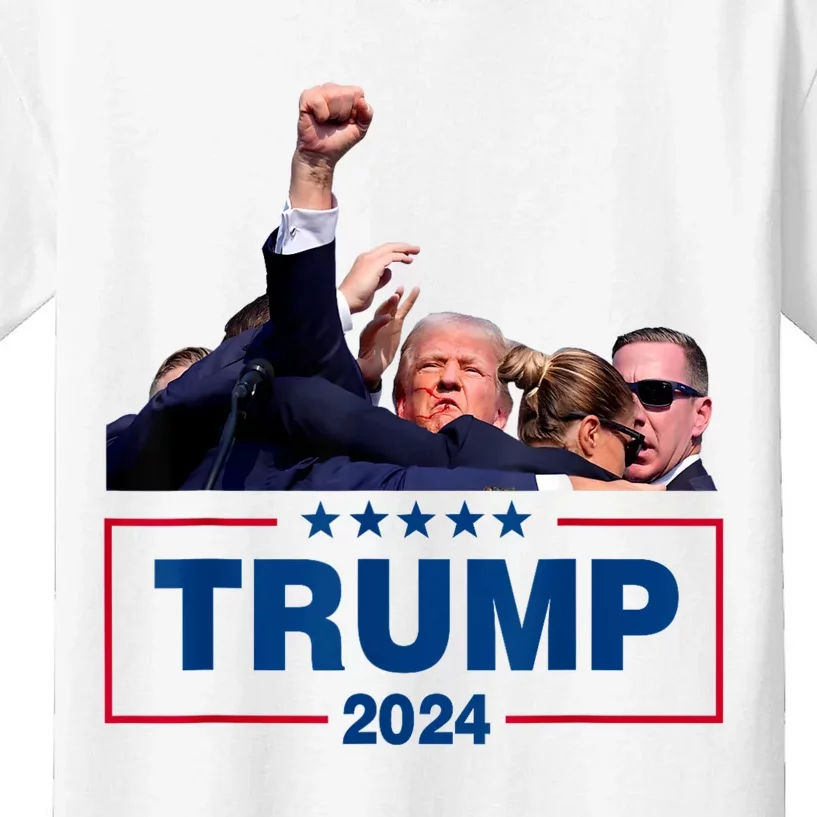 Donald Trump 2024 Survived Shot At Election Rally Kids T-Shirt