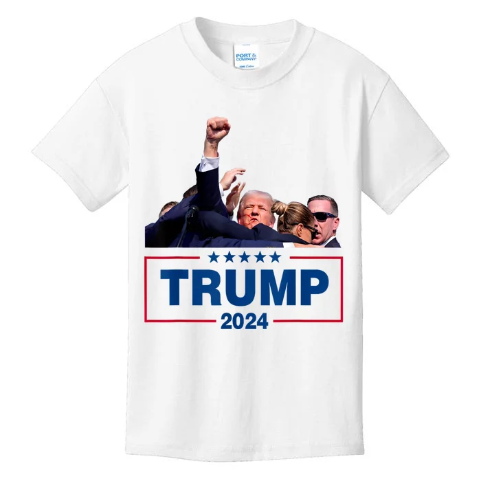 Donald Trump 2024 Survived Shot At Election Rally Kids T-Shirt