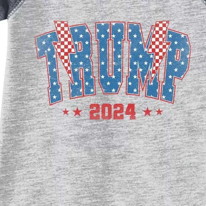 Donald Trump 2024 Take America Back Pro Trump President Maga Infant Baby Jersey Bodysuit