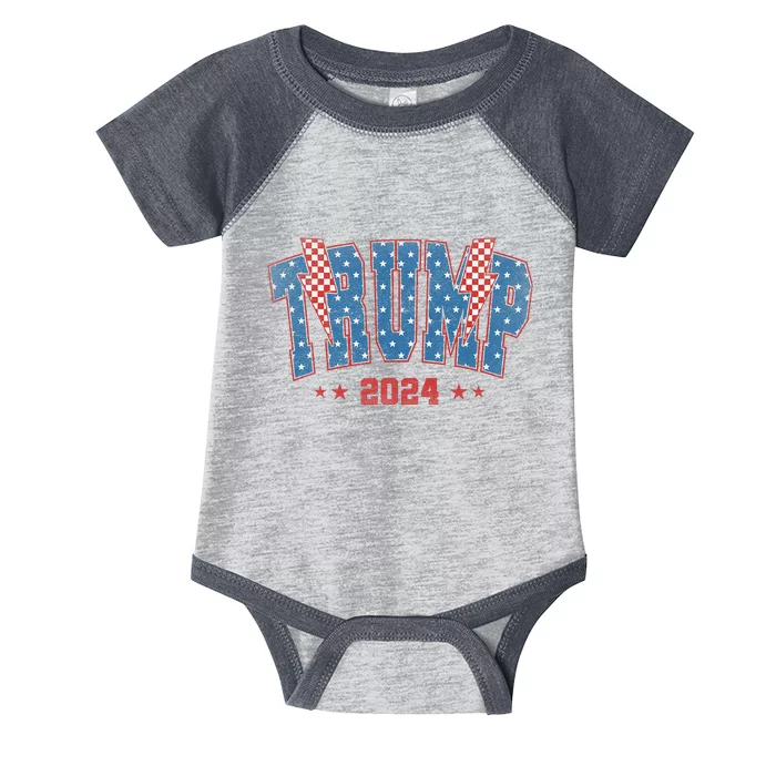 Donald Trump 2024 Take America Back Pro Trump President Maga Infant Baby Jersey Bodysuit