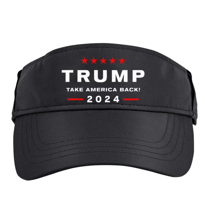 Donald Trump 2024 Take America Back Election The Return Adult Drive Performance Visor