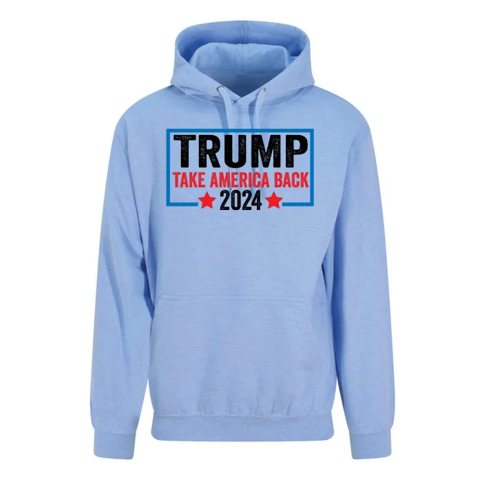 Donald Trump 2024 Take America Back Donald Trump 2024 Unisex Surf Hoodie