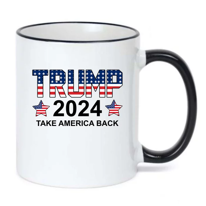 Donald Trump 2024 Take America Back Black Color Changing Mug