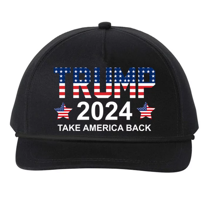 Donald Trump 2024 Take America Back Snapback Five-Panel Rope Hat