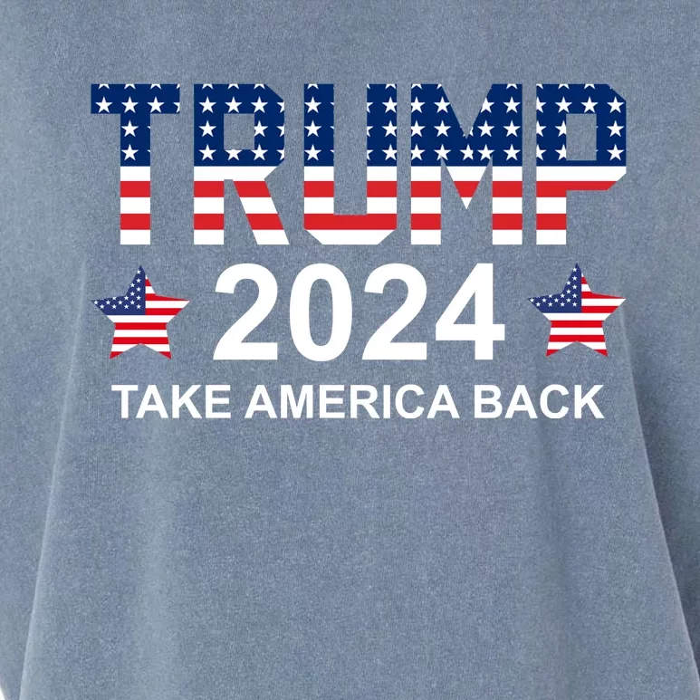 Donald Trump 2024 Take America Back Garment-Dyed Women's Muscle Tee