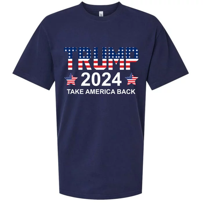 Donald Trump 2024 Take America Back Sueded Cloud Jersey T-Shirt