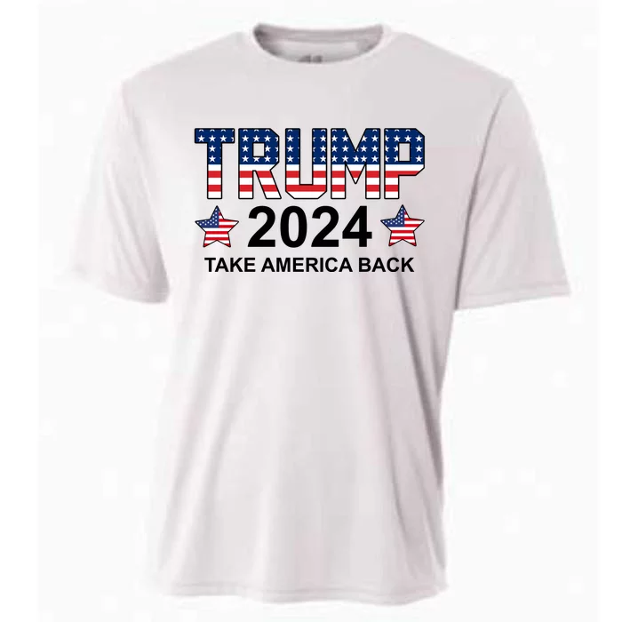 Donald Trump 2024 Take America Back Cooling Performance Crew T-Shirt