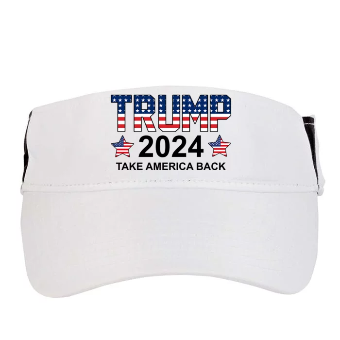 Donald Trump 2024 Take America Back Adult Drive Performance Visor