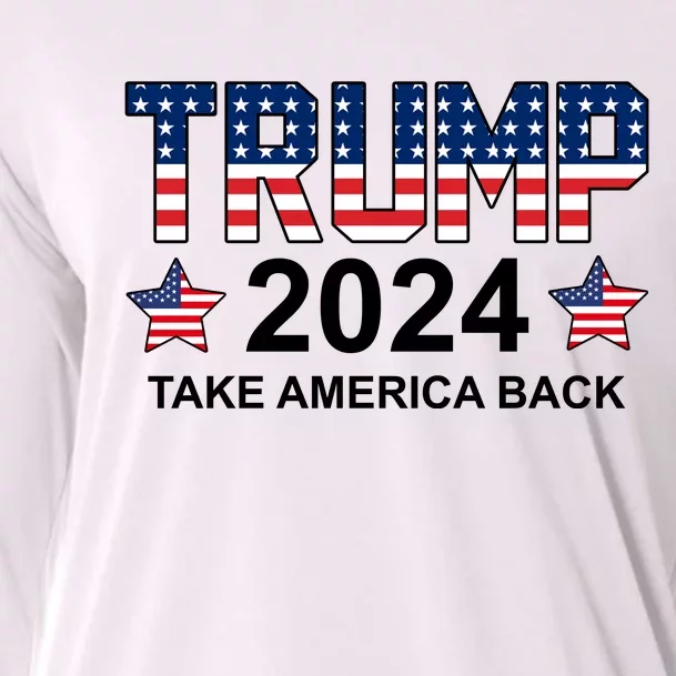 Donald Trump 2024 Take America Back Cooling Performance Long Sleeve Crew