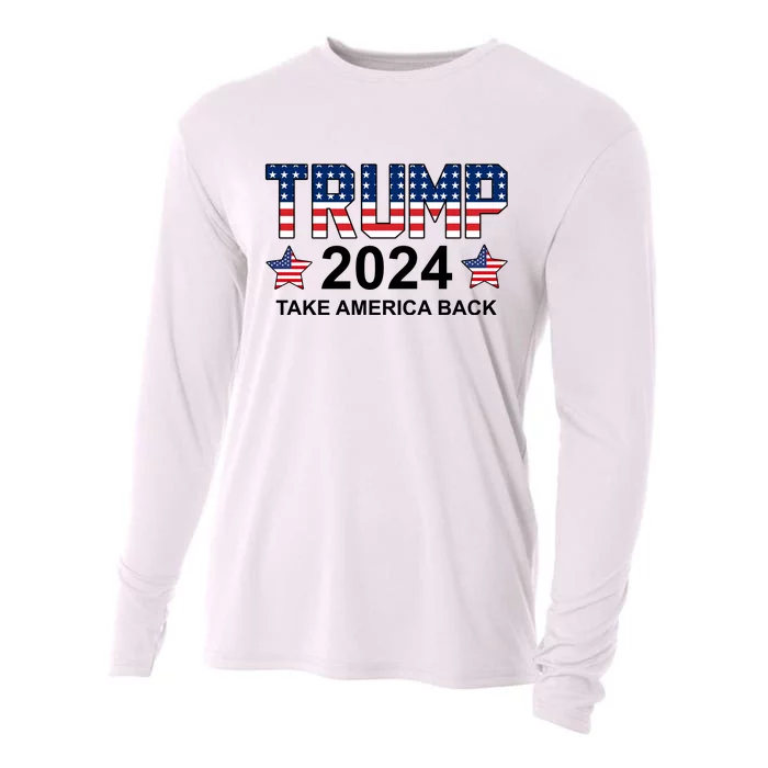 Donald Trump 2024 Take America Back Cooling Performance Long Sleeve Crew