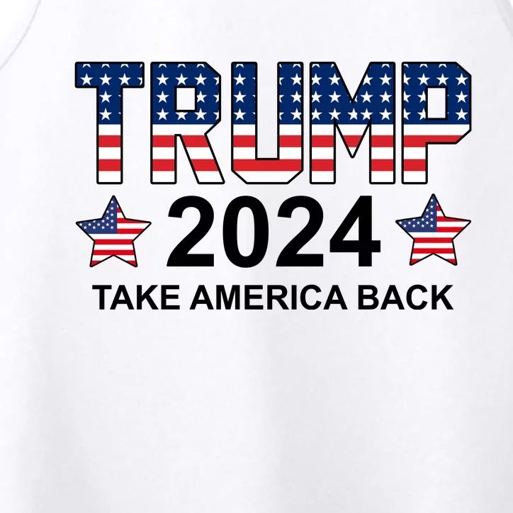 Donald Trump 2024 Take America Back Performance Tank